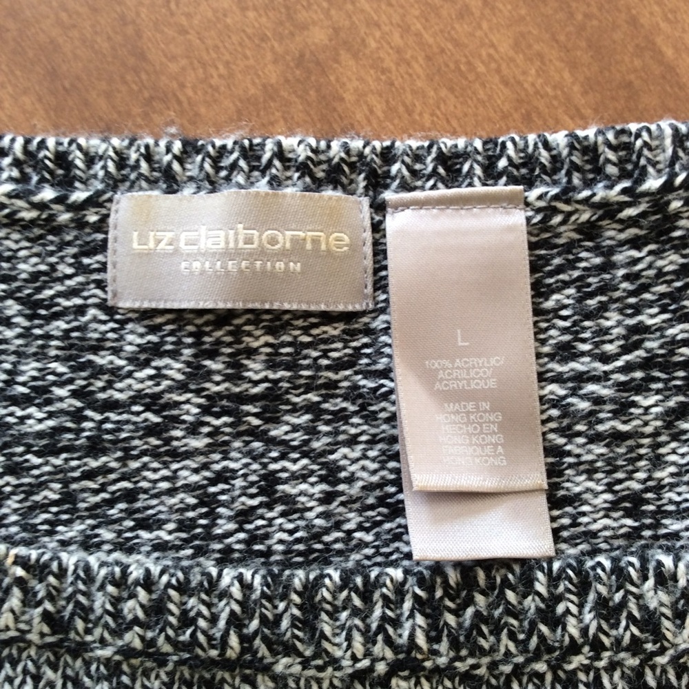*NEW LIZ Claiborne 2-piece sweater set, grey marl